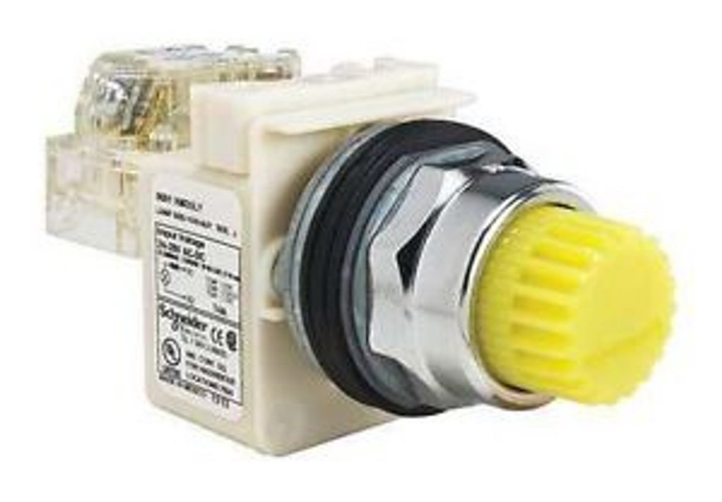 [Imagem BOTÃO 30MM METÁLICO LUMINOSO LED ALTO BR 9001K2L35LYYH13 SCHNEIDER]