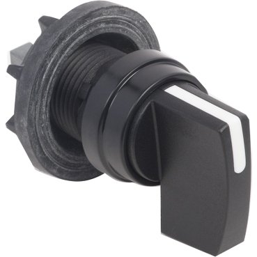 [Imagem do produto CABECOTE COMUTADOR ROTATIVO 22MM DM 30MM MANOPLA KZ26 P KAA1H SCHNEIDER]