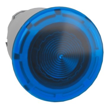 [Imagem CABEÇOTE PARA BOTÃO LUMINOSO MODULAR Ø22MM METÁLICO COGUMELO Ø40MM PARA LED INTEGRAL AZUL ZB4BW663 SCHNEIDER]