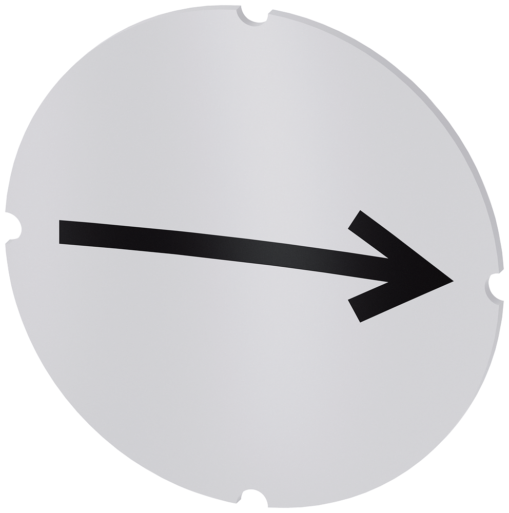 [Imagem do produto PLACA EMBUTIDA PARA BOTÃO DE PRESSÃO ILUMINADO, REDONDO, LEITOSO, SÍMBOLO: SE 3SU19000AB710QR0 SIEMENS]