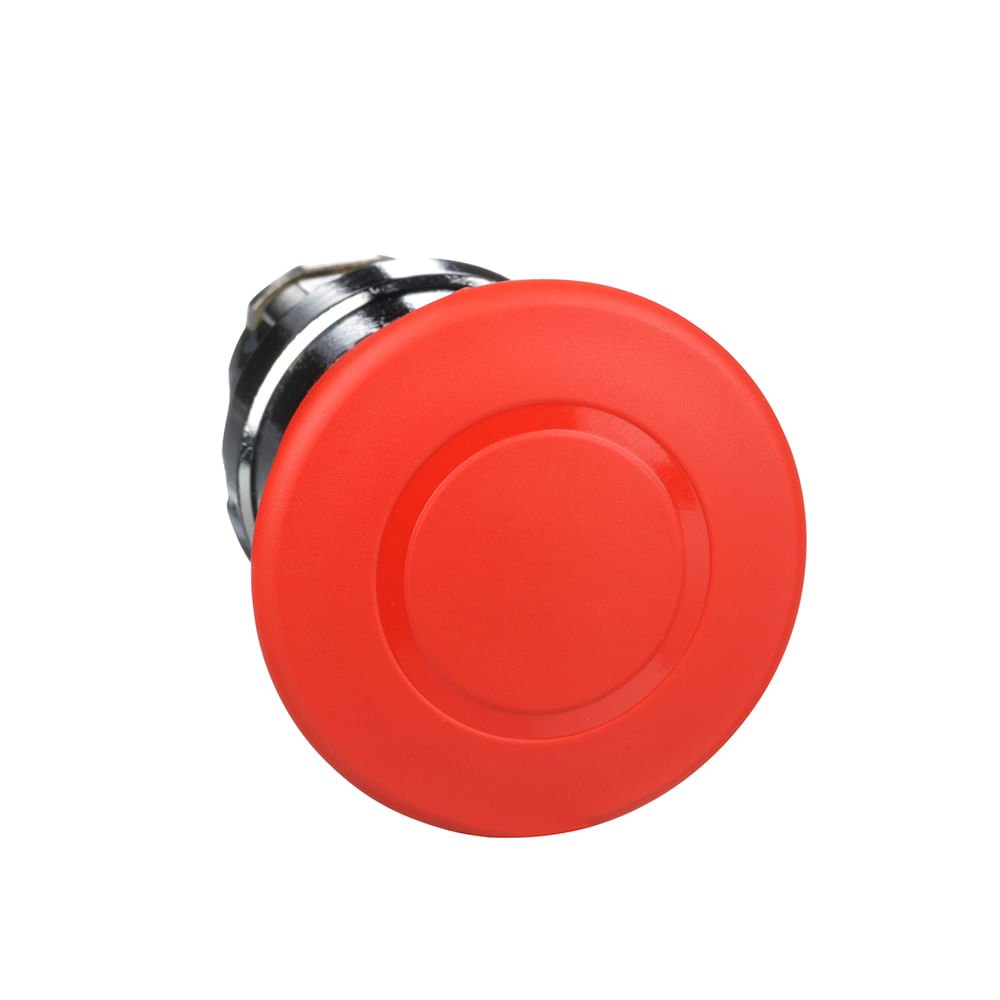 [Imagem CABEÇOTE PARA BOTÃO DE EMERGÊNCIA Ø22MM METÁLICO, PUXAR PARA DESTRAVAR, COGUMELO Ø40MM, VERMELHO ZB4BT84 SCHNEIDER]