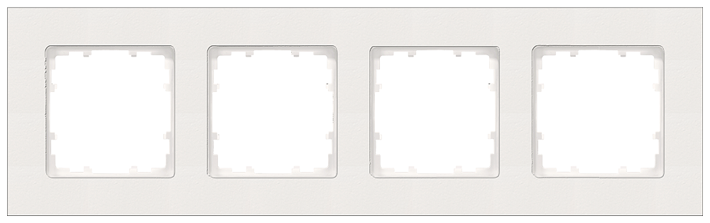 MOLDURA MIRO PLÁSTICO TITÂNIO BRANCO 4X 5TG11140 SIEMENS