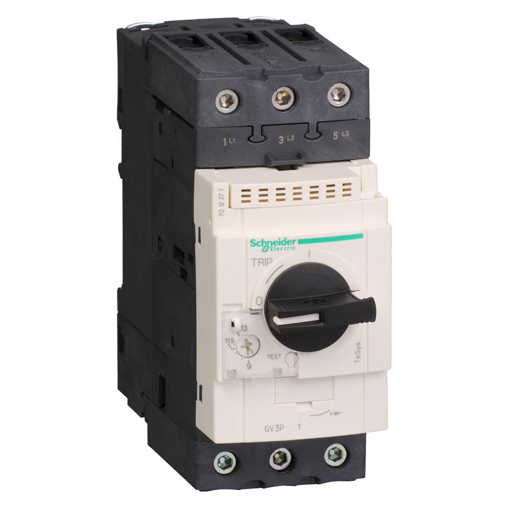 [Imagem DISJUNTOR TERMOMAGNETICO TESYS GV3 EVERLINK 1725A MANOPLA ROTATIVA GV3P25 SCHNEIDER]