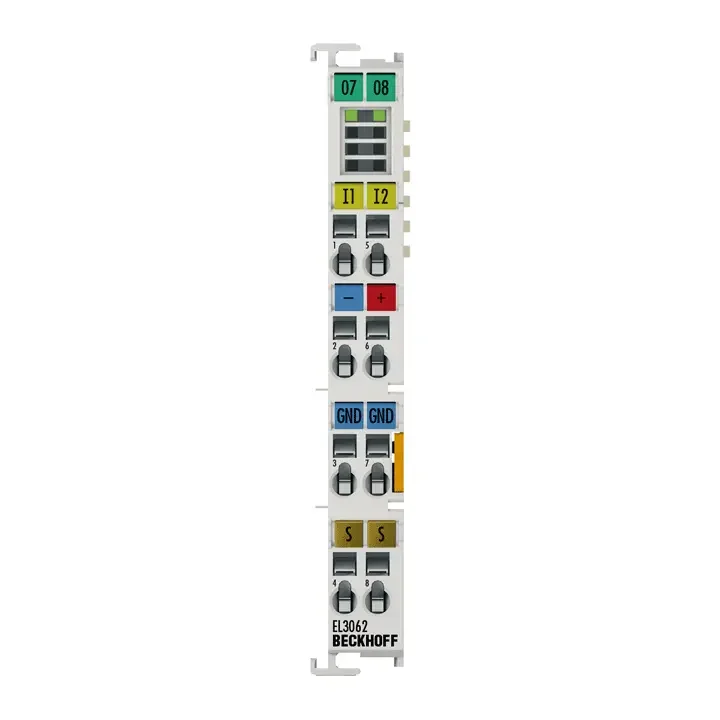 [Imagem MÓDULO TERMINAL ETHERCAT ENTRADA ANALÓGICA 2AI 0/10V 12 BITS EXTREMIDADE UNICA EL3062 BECKHOFF]