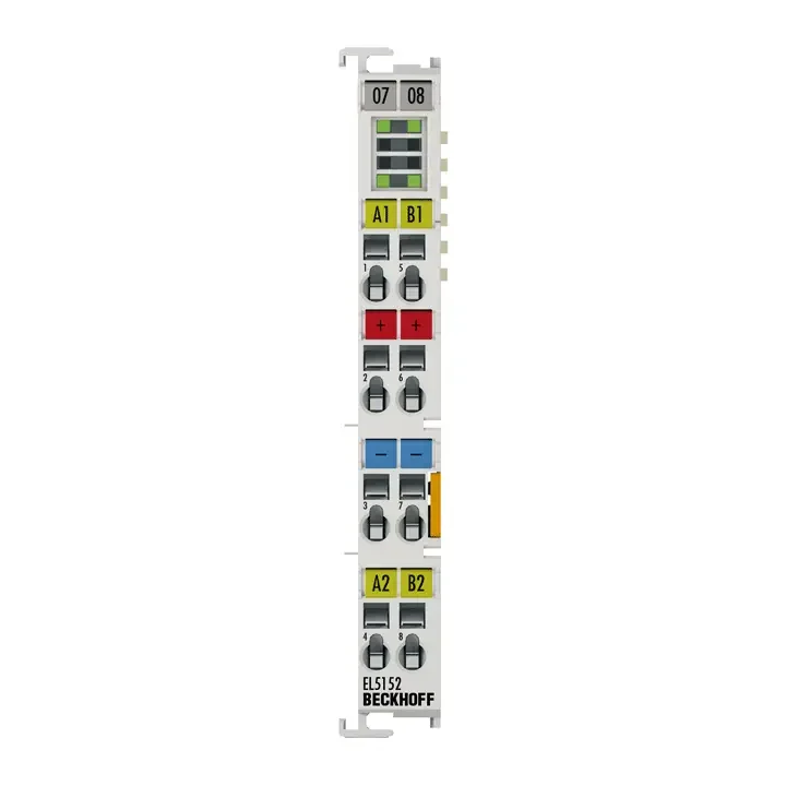 [Imagem MÓDULO TERMINAL ETHERCAT INTERFACE CODIFICADORA 2 CANAIS INCREMENTAL 24VCC HTL 100KHZ EL5152 BECKHOFF]