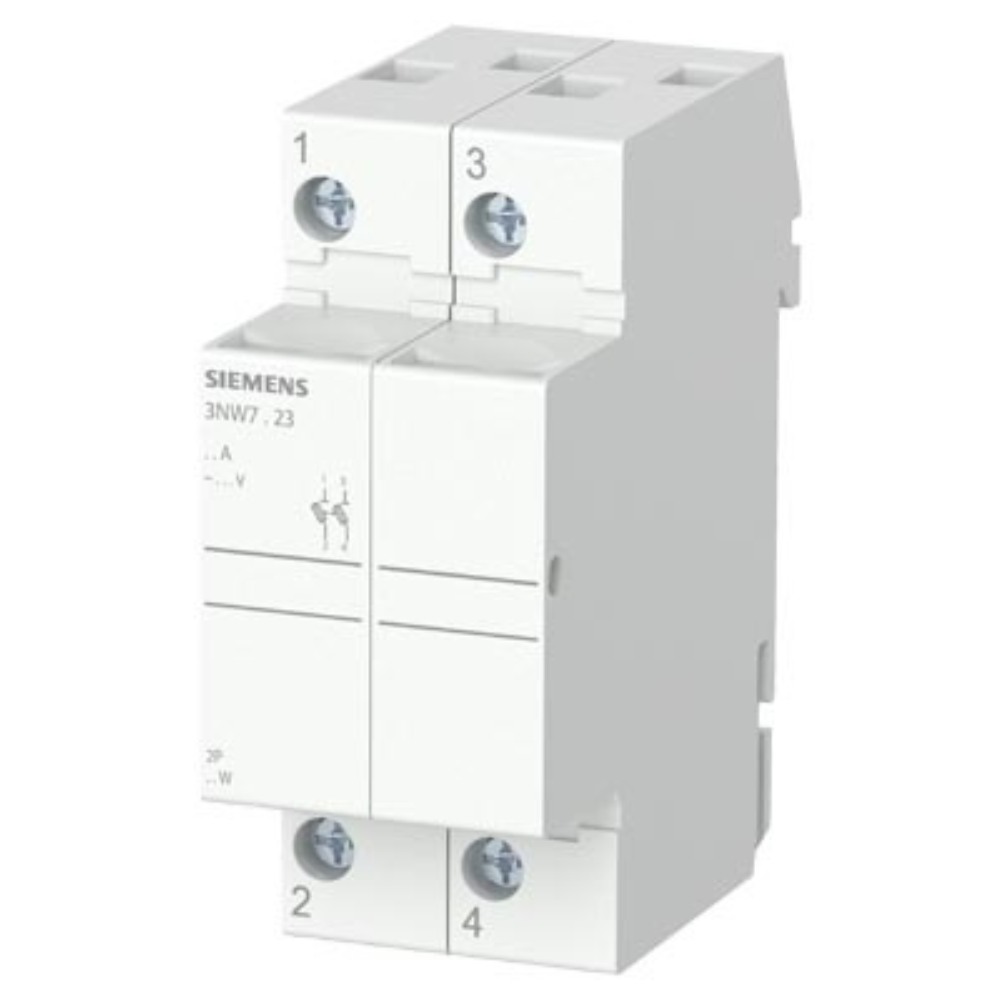 [Imagem do produto BASE FUSÍVEL CILÍNDRO 10X38MM 32A 2P 3NW7023 SIEMENS]