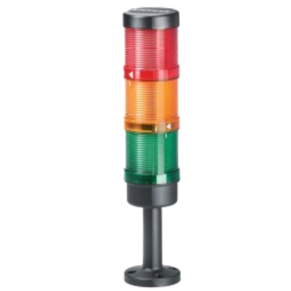 [Imagem do produto COLUNA DE SINALIZAÇÃO VISUAL/ACUSTICA VERDE/AMARELA/VERMELHA 100MM 24VCA/CC A7B10001310194  8WD44205AH SIEMENS]