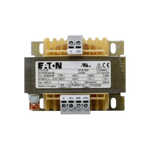 [Imagem TRANSFORMADOR DE CORRENTE INDUSTRIAL 2.33A 230V 50/60HZ STN0P5G2B2 EATON]