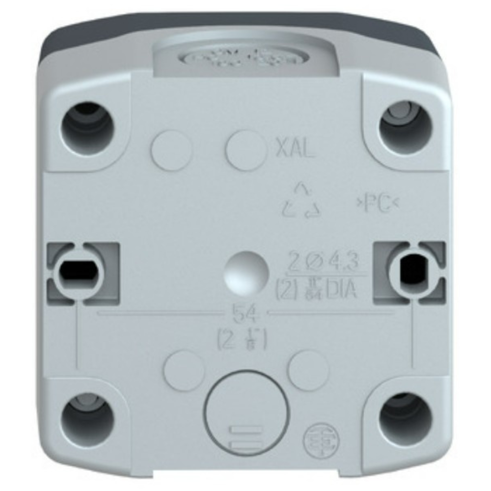 BOTOEIRA DE COMANDO 1 FURO Ø22MM VAZIA CINZA PARA BOTÃO MODULAR XALD01 SCHNEIDER eletrica-botao-XALD01 (5).png
