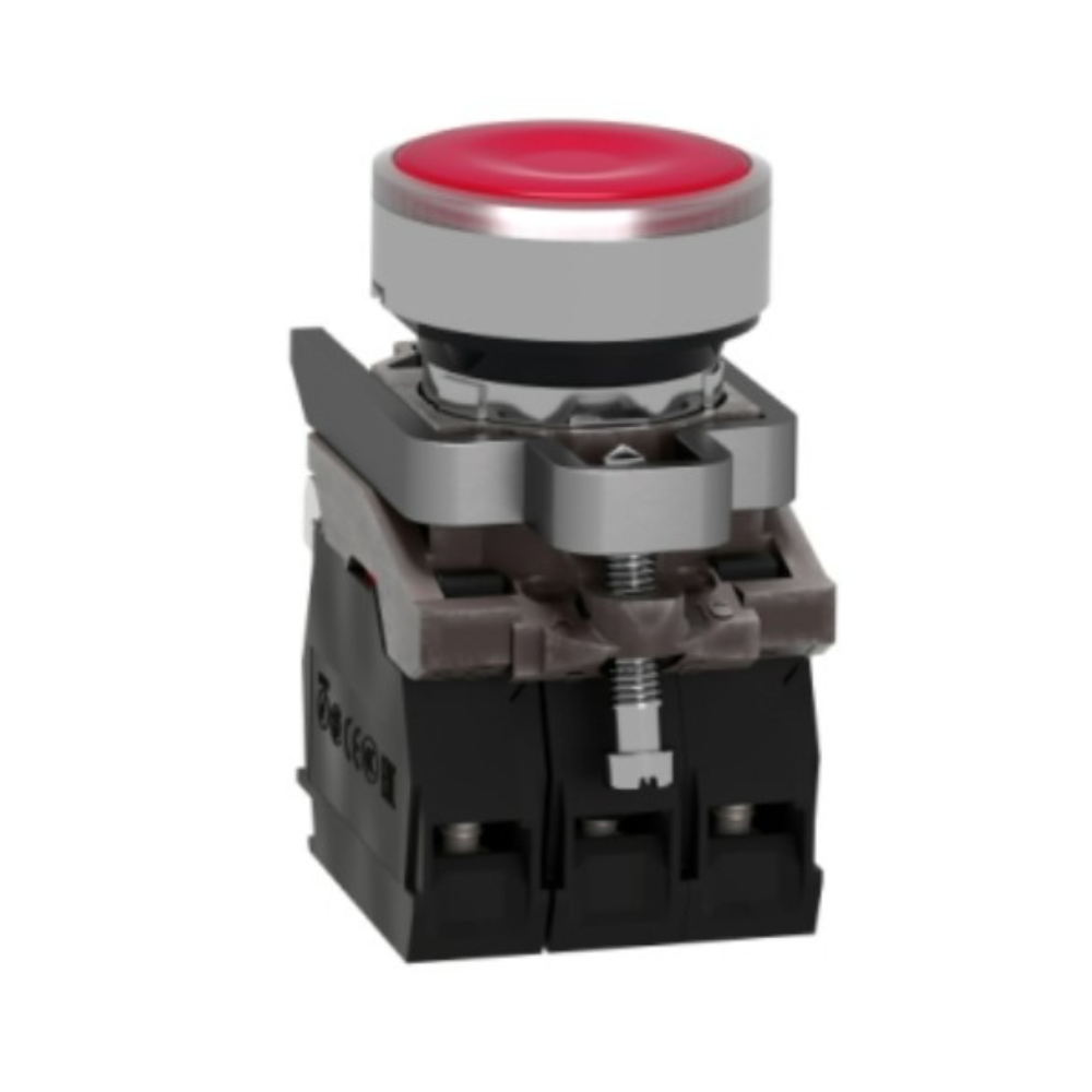 BOTÃO LUMINOSO Ø22MM METÁLICO RETORNO POR MOLA VERMELHO NA+NF 24VCA/CC XB4BW34B5 SCHNEIDER eletrica-botao-XB4BW34B5 (4).png