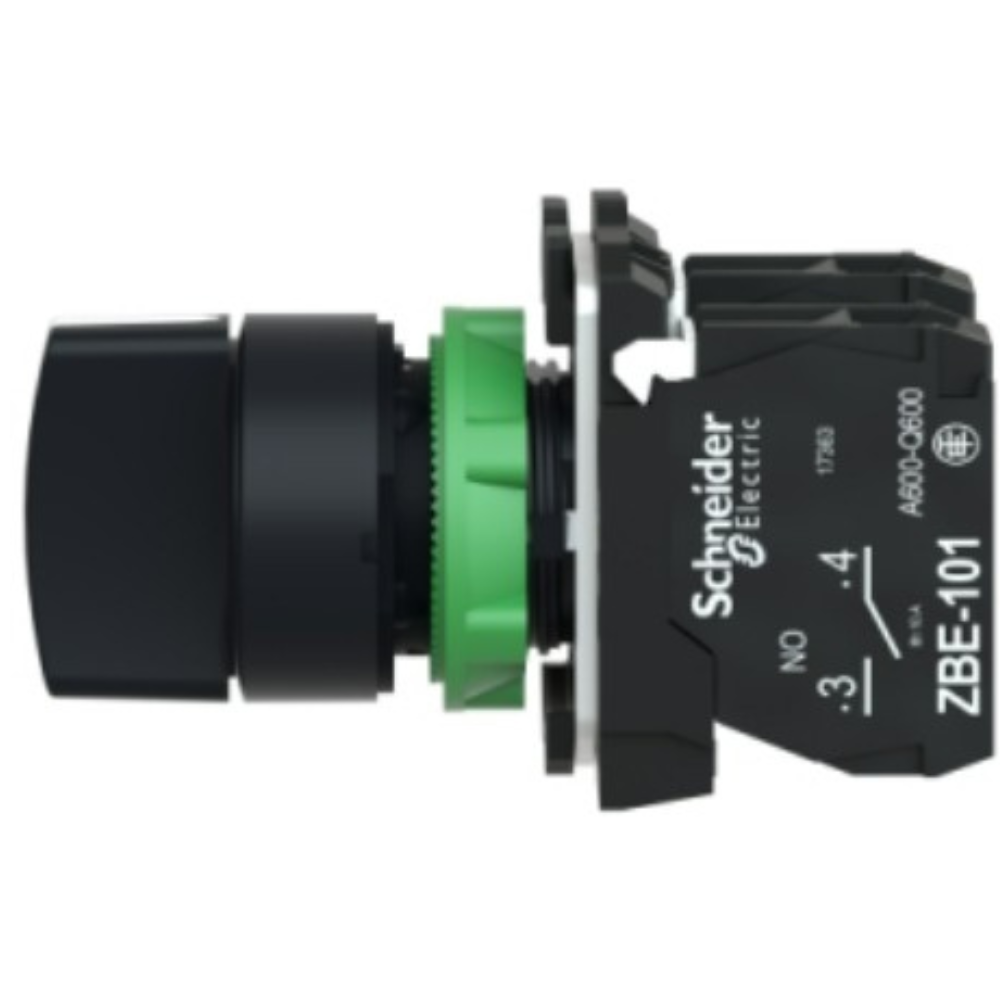 COMUTADOR Ø22MM PLÁSTICO 3 POSIÇÕES FIXAS MANOPLA CURTA 2NA XB5AD33 SCHNEIDER eletrica-botao-XB5AD33 (4).png