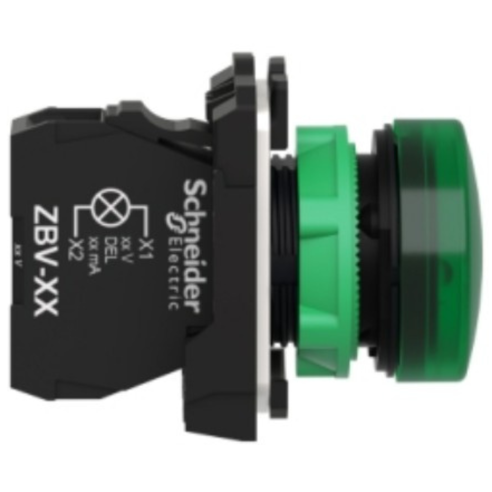 SINALIZADOR MODULAR Ø22MM PLÁSTICO LED VERDE 24VCA/CC XB5AVB3 SCHNEIDER eletrica-botao-XB5AVB3 (2).png