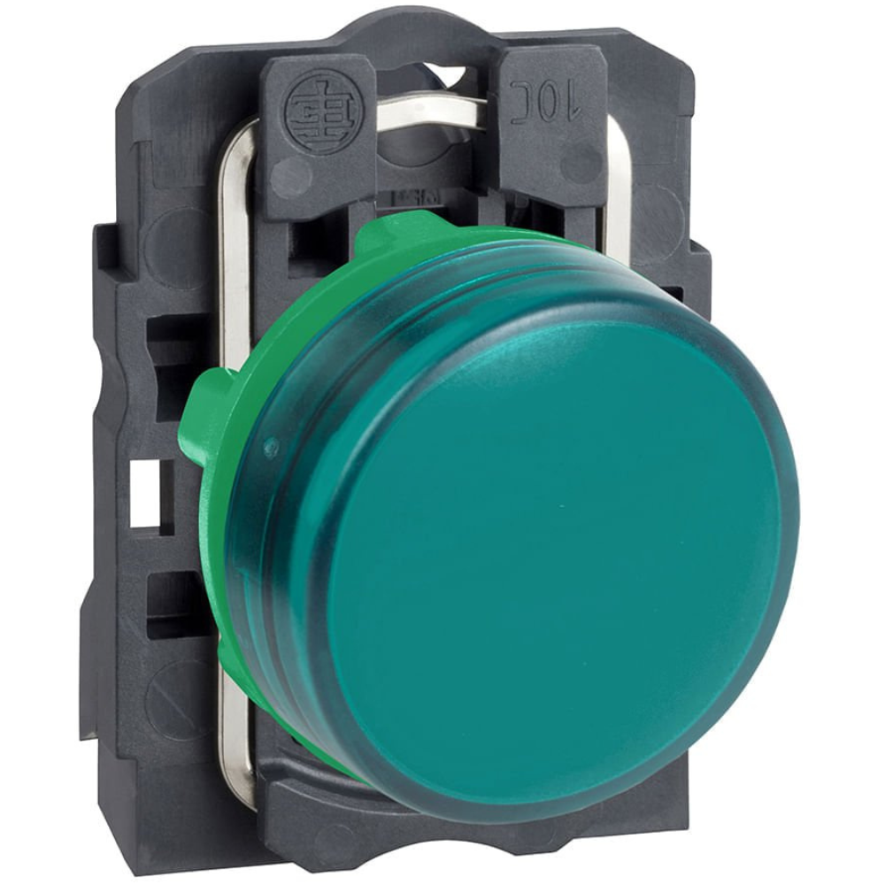 [Imagem SINALIZADOR MODULAR Ø22MM PLÁSTICO LED VERDE 24VCA/CC XB5AVB3 SCHNEIDER]