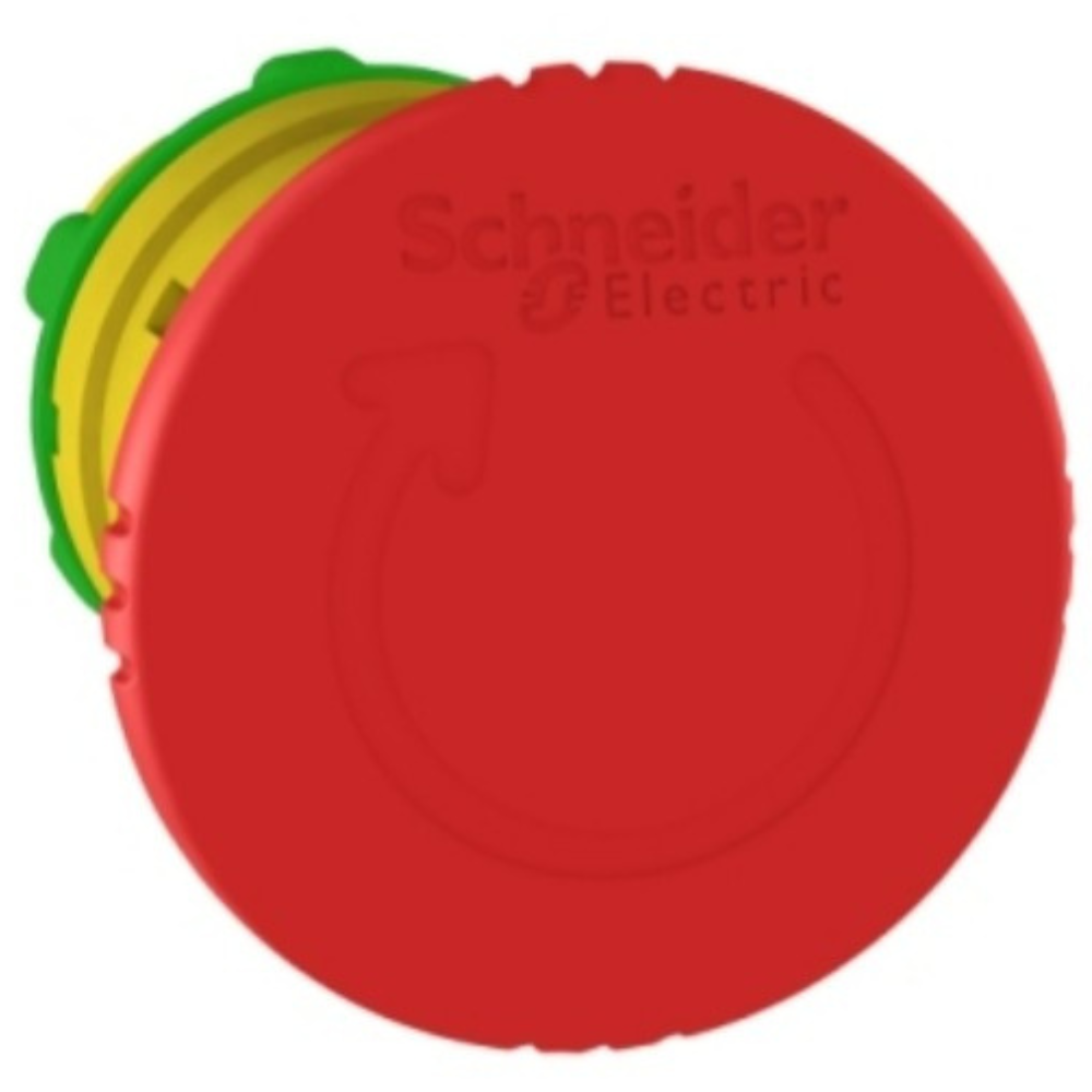 [Imagem CABEÇOTE PARA BOTÃO DE EMERGÊNCIA Ø22MM PLÁSTICO GIRAR PARA DESTRAVAR COGUMELO Ø40MM VERMELHO ZB5AS844 SCHNEIDER]