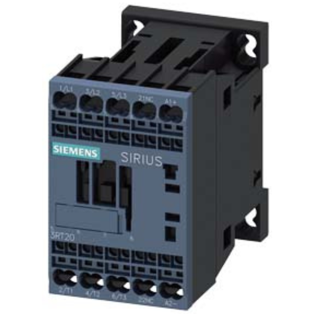[Imagem CONTATOR DE POTÊNCIA TRIPOLAR 7A 24VCC 1NF 50/60HZ 3RT20152BB42 SIEMENS]
