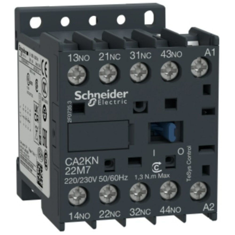 [Imagem CONTATOR AUXILIAR TESYS K 2NA+2NF 220VCA CA2KN22M7 SCHNEIDER]