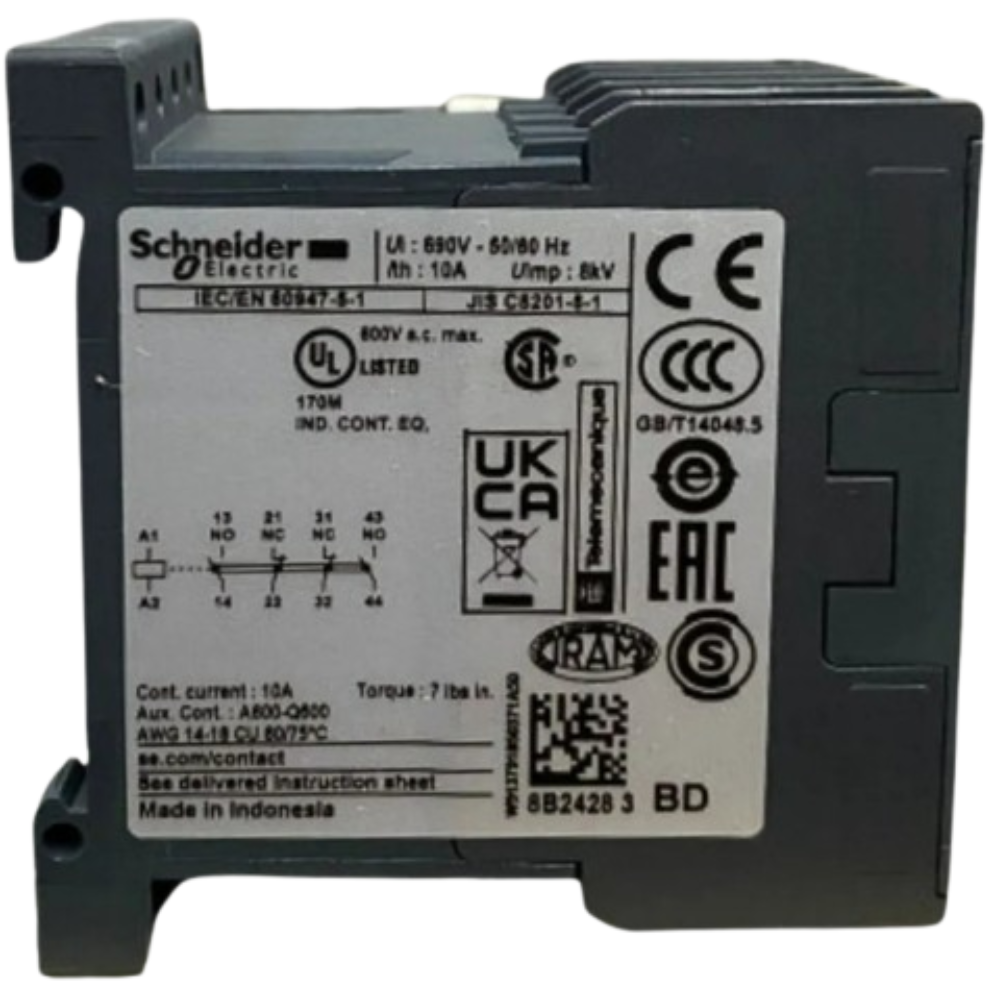 CONTATOR AUXILIAR TESYS K 2NA+2NF 24VCC CA3KN22BD SCHNEIDER eletrica-contator-CA3KN22BD (3).png