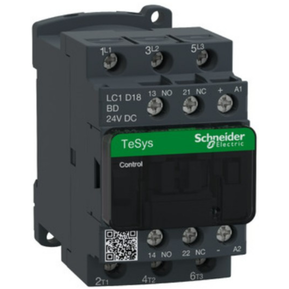 [Imagem CONTATOR TRIPOLAR 32A 1NA+1NF 24VCA LC1D32B7 SCHNEIDER]
