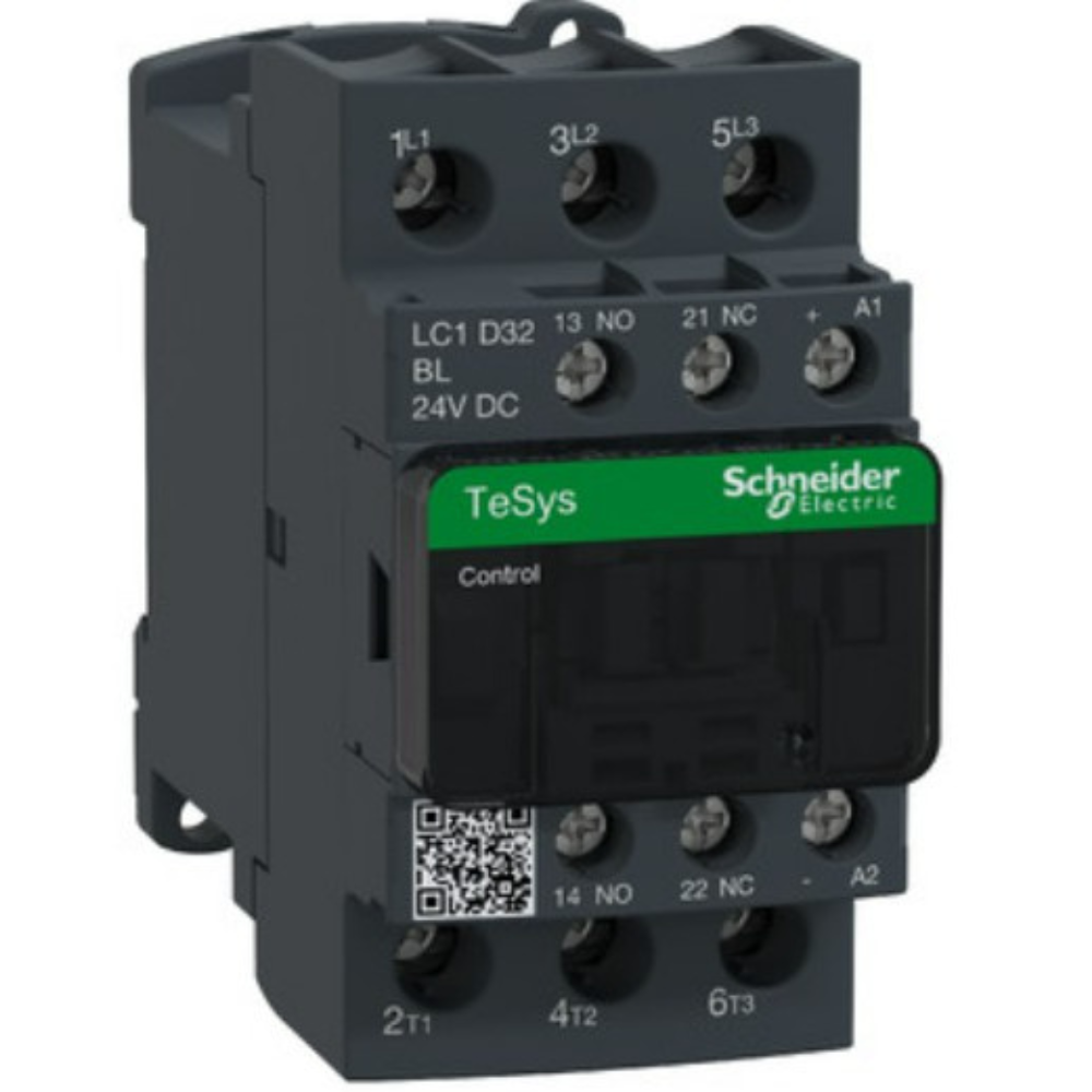 [Imagem CONTATOR TRIPOLAR 32A 1NA+1NF 24VCCBC LC1D32BL SCHNEIDER]