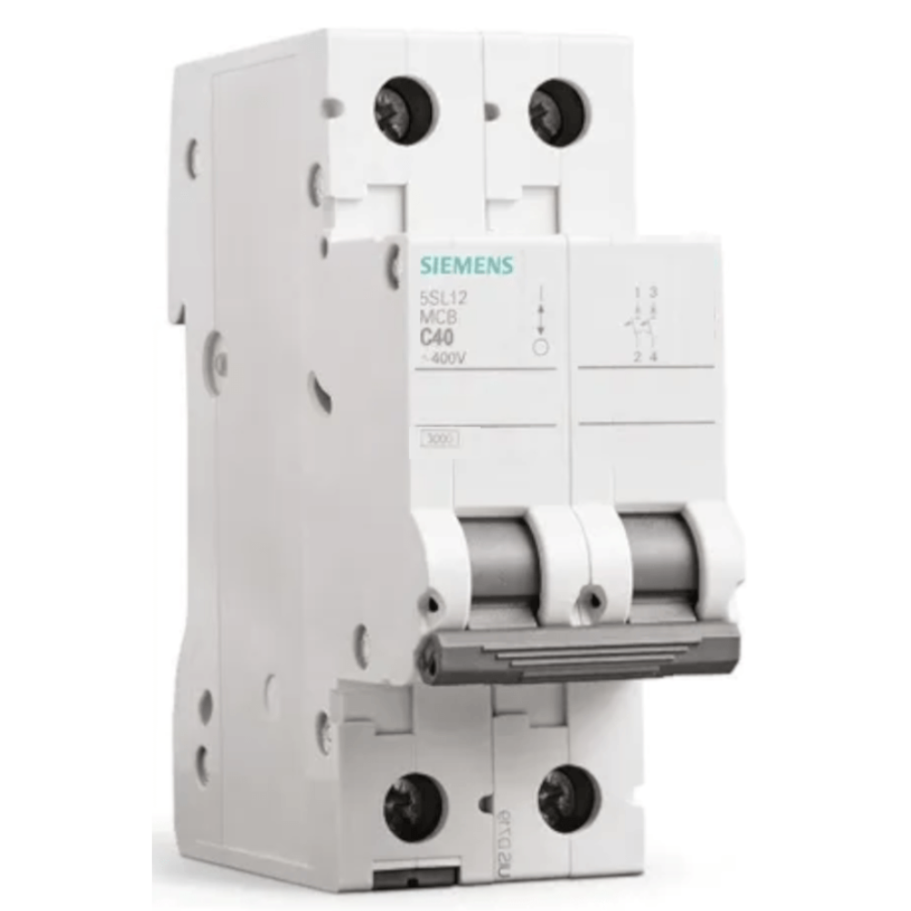 [Imagem DISJUNTOR MINI BIPOLAR 4A 127/220V C 5KA 5SL12047MB SIEMENS]