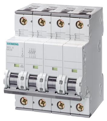 [Imagem do produto DISJUNTOR MINI TETRAPOLAR 25A 400V 15KA 5SY74258 SIEMENS]