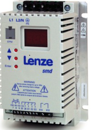 [Imagem INVERSOR DE FREQUÊNCIA TRIFÁSICO 1,5KW 3,8A 400/480V 50/60HZ SMD ESMD152L4TXA LENZE]