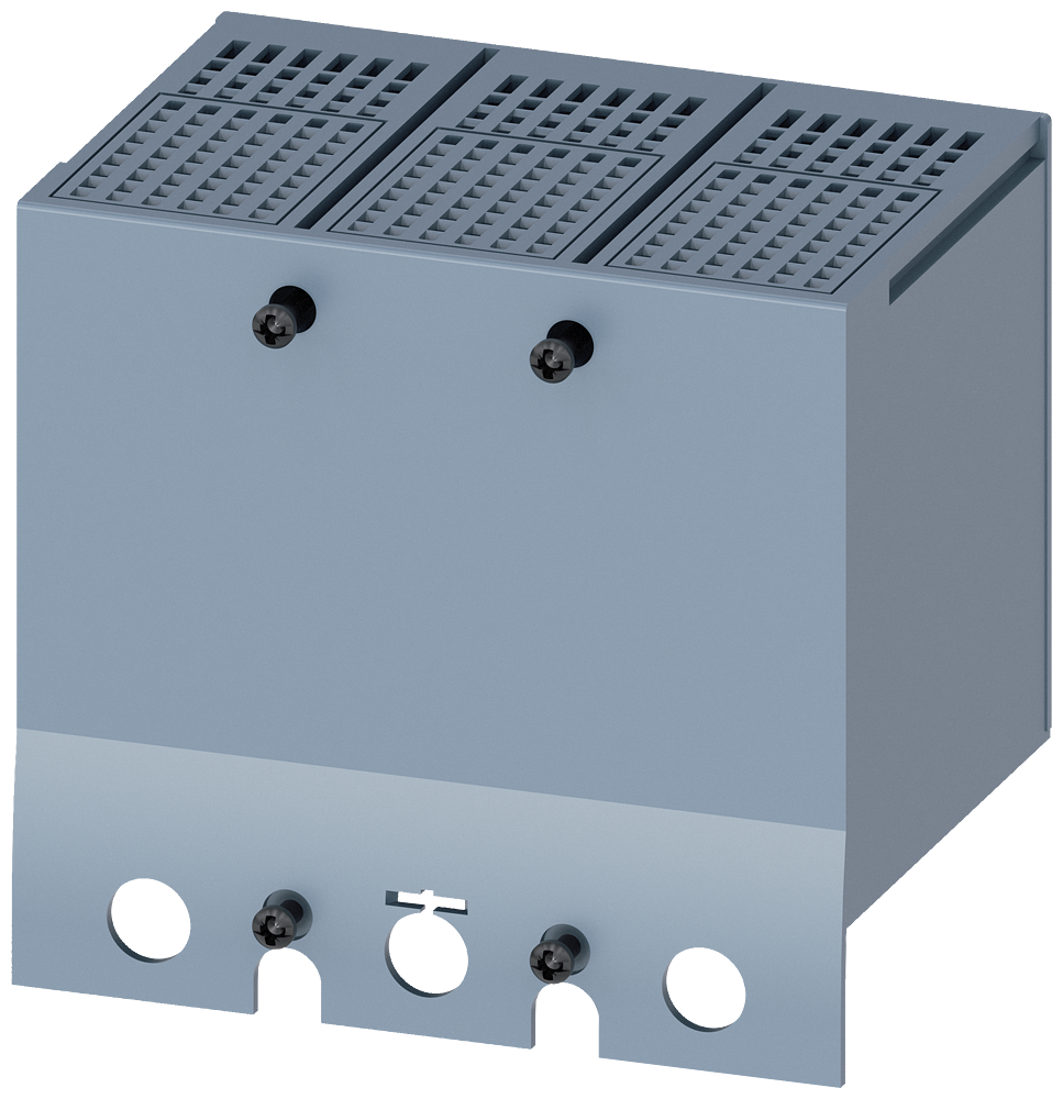 [Imagem TAMPA DE TERMINAL ESTENDIDA DE 3 POLOS 1 PÇ. COM FUROS PARA TESTE DE TENSÃO A... 3VA92710WF31 SIEMENS]