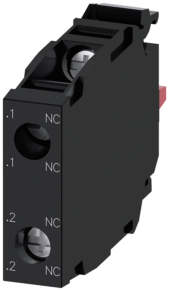 [Imagem BLOCO CONTATO 2NF PARA MONTAGEM FRONTAL TERMINAL DE PARAFUSO 3SU14001AA101EA0 SIEMENS]