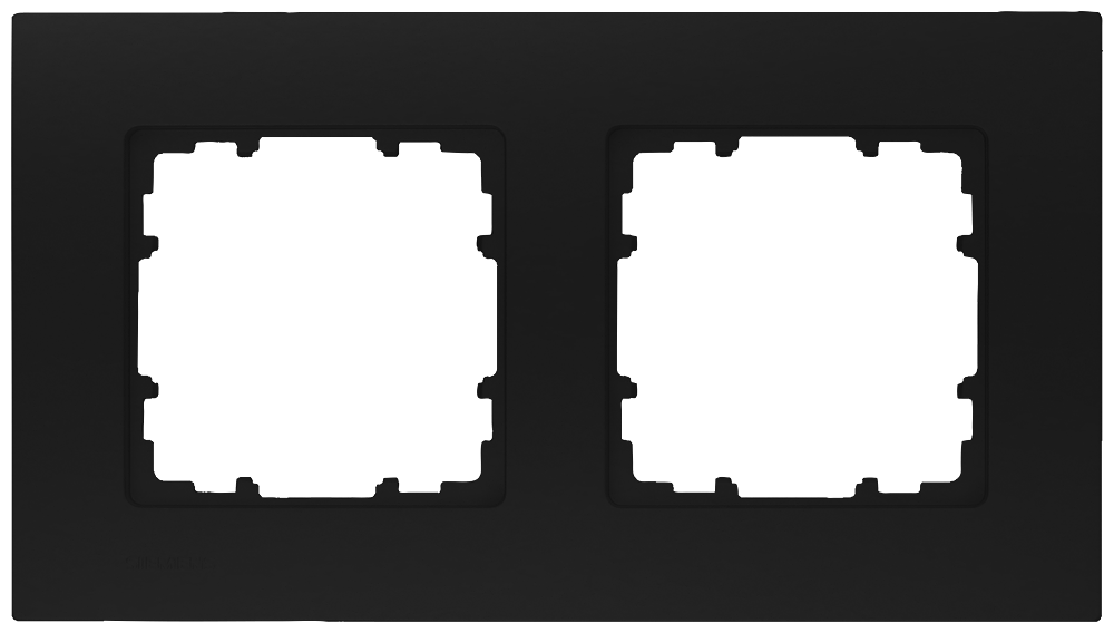 MOLDURA MIRO PLÁSTICO PRETO 2X 5TG11120SB SIEMENS