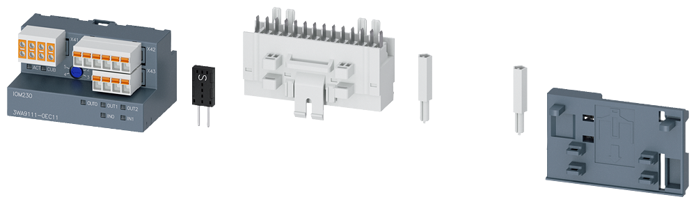 [Imagem MÓDULO DE ENTRADA/SAÍDA DIGITAL IOM230 (2X IN, 3X OUT) INCL. ADAPTADOR DE MON 3WA91110EC11 SIEMENS]