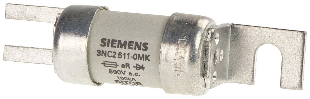 ELEMENTO DE FUSÍVEL SITOR COM ECLISSAS DE APARAFUSAR IN: 25 A GR UN CA: 6 3NC26250MK SIEMENS