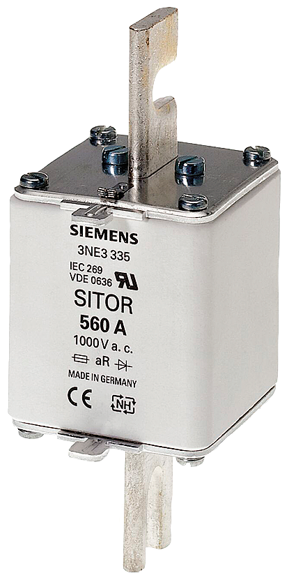 ELEMENTO DE FUSÍVEL SITOR COM CONTATOS DE FACA RANHURADOS NH2 IN: 400 A GR 3NE13323 SIEMENS