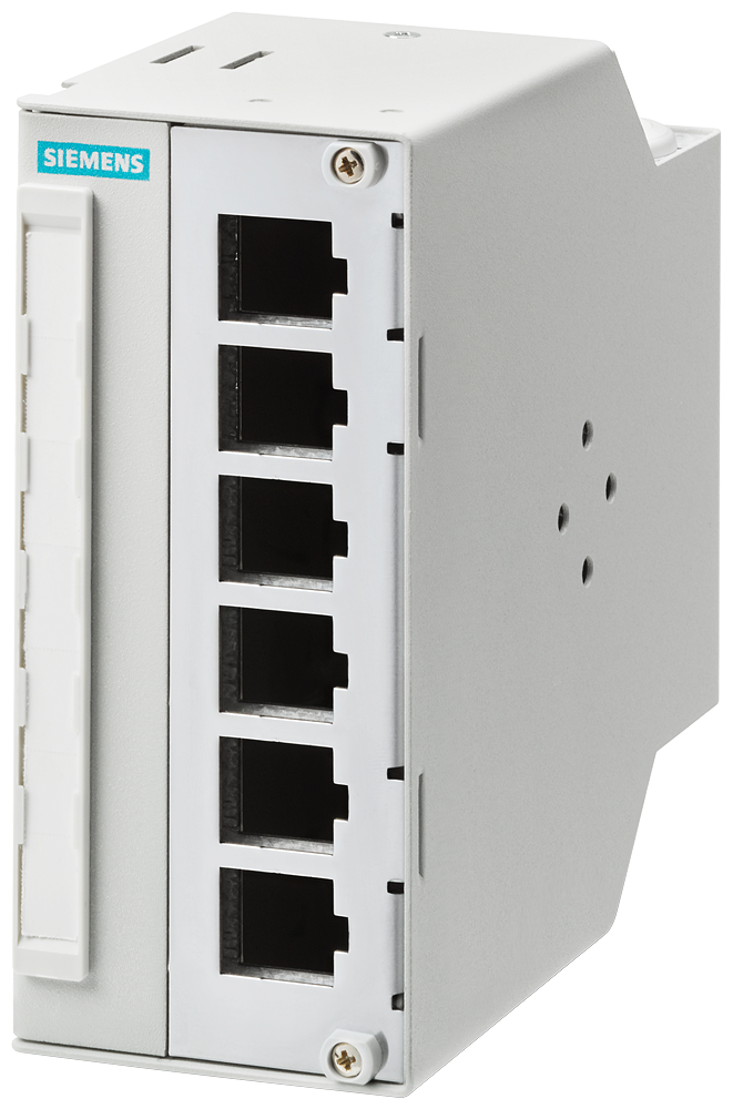 /FO MODULAR OUTLET ATÉ 6 IE RJ45 KEYSTONE / FO LC COUPLER EM TRILHO DIN 6GK19011BE000AA4 SIEMENS