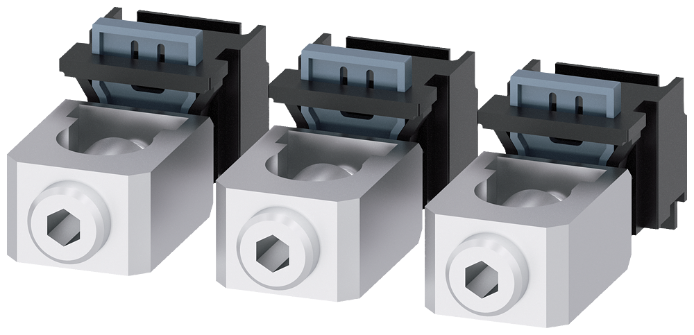 [Imagem TERMINAL PARA CONDUTOR DE SEÇÃO CIRCULAR CU 3 PÇ. ACESSÓRIOS PARA: 3VA4/5 125 3VA91330JD11 SIEMENS]