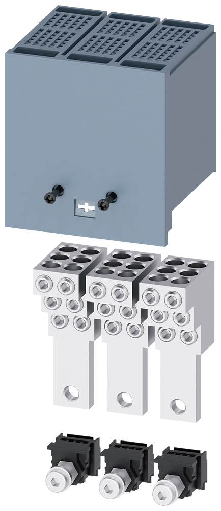 [Imagem TERMINAL PARA CONDUTOR DE SEÇÃO CIRCULAR 6 CONDUTORES 3 PEÇAS ACESSÓRIOS PARA 3VA91130JF60 SIEMENS]