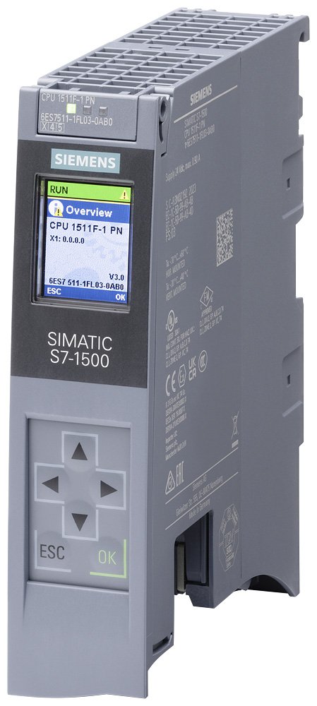 [Imagem S7-1500:CPU 1511F-1PN, 450+1,5MB 6ES75111FL030AB0 SIEMENS]