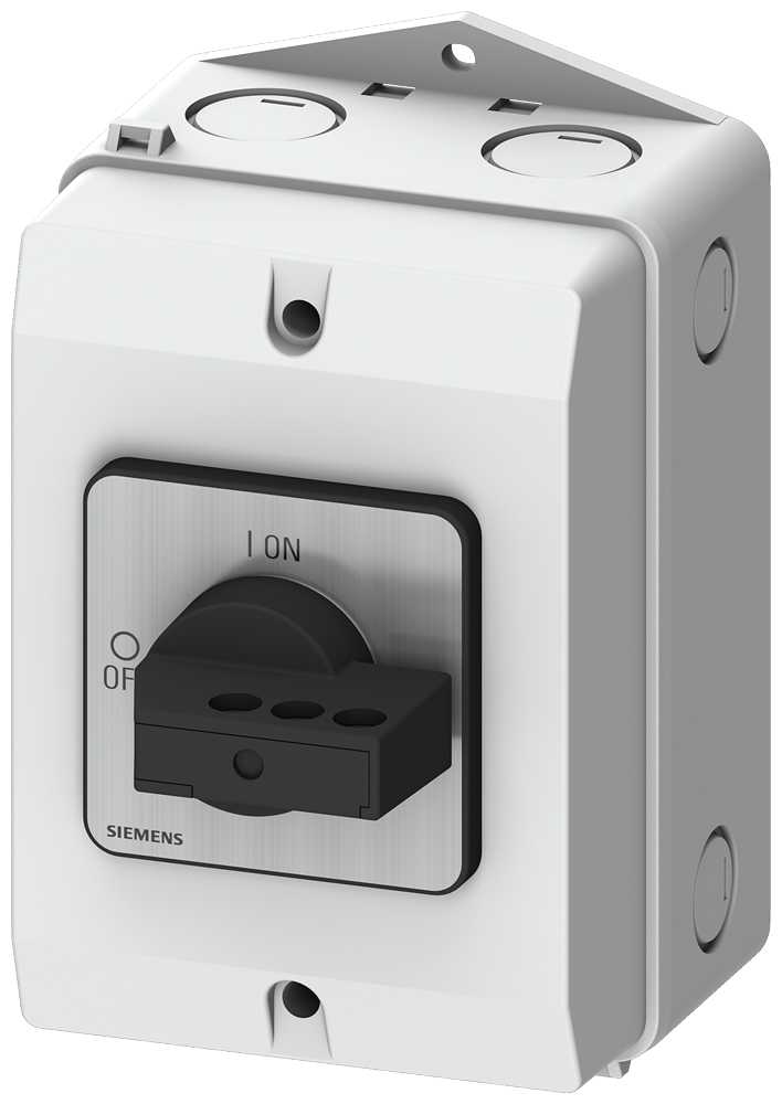 [Imagem CHAVE SECCIONADORA 3 POLOS 16A 4KW 400V 50/60HZ SENTRON 3LD20842GP21 SIEMENS]