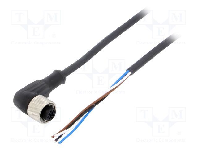 [Imagem CABO C/CONECTOR M12 COTOVELO 4P  XZCP1241L15 TELEMECANIQUE]