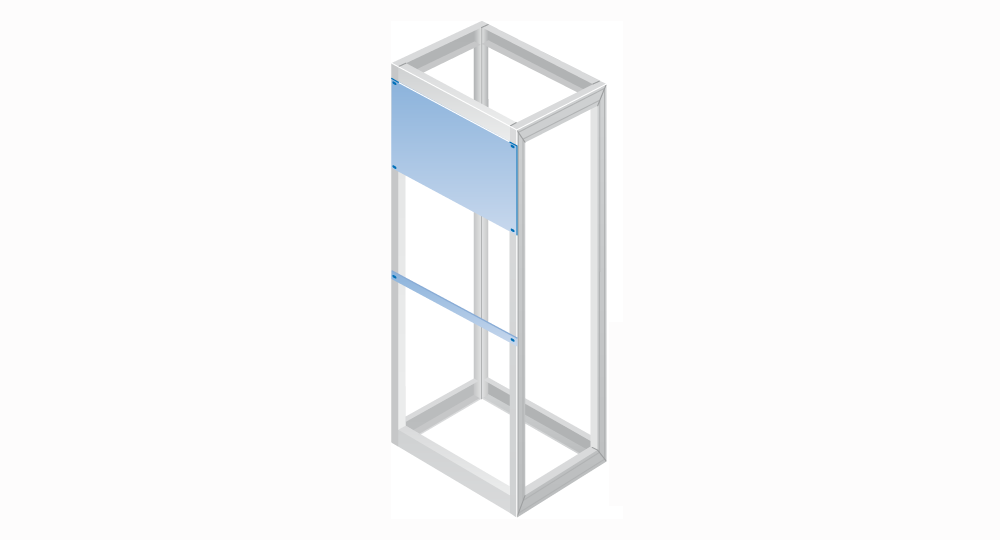 PAINEL DE INSTRUMENTOS FIXO COM TRAVESSA DE PROTEÇÃO EM VEZ DE UMA PORTA PADR 8MF3022 SIEMENS