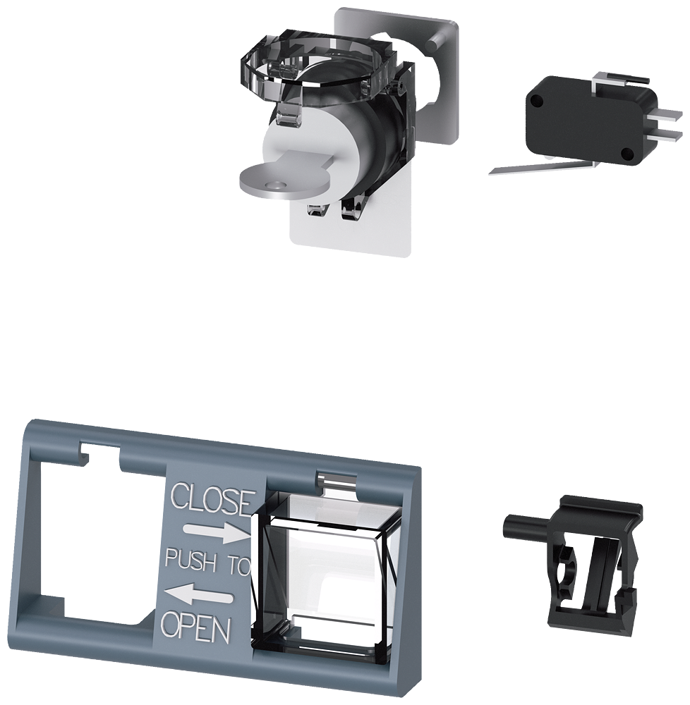 [Imagem BOTÃO LIGAR ELÉTRICO ACIONAMENTO DE CHAVE COM FECHO CES 3WA91110AH22 SIEMENS]