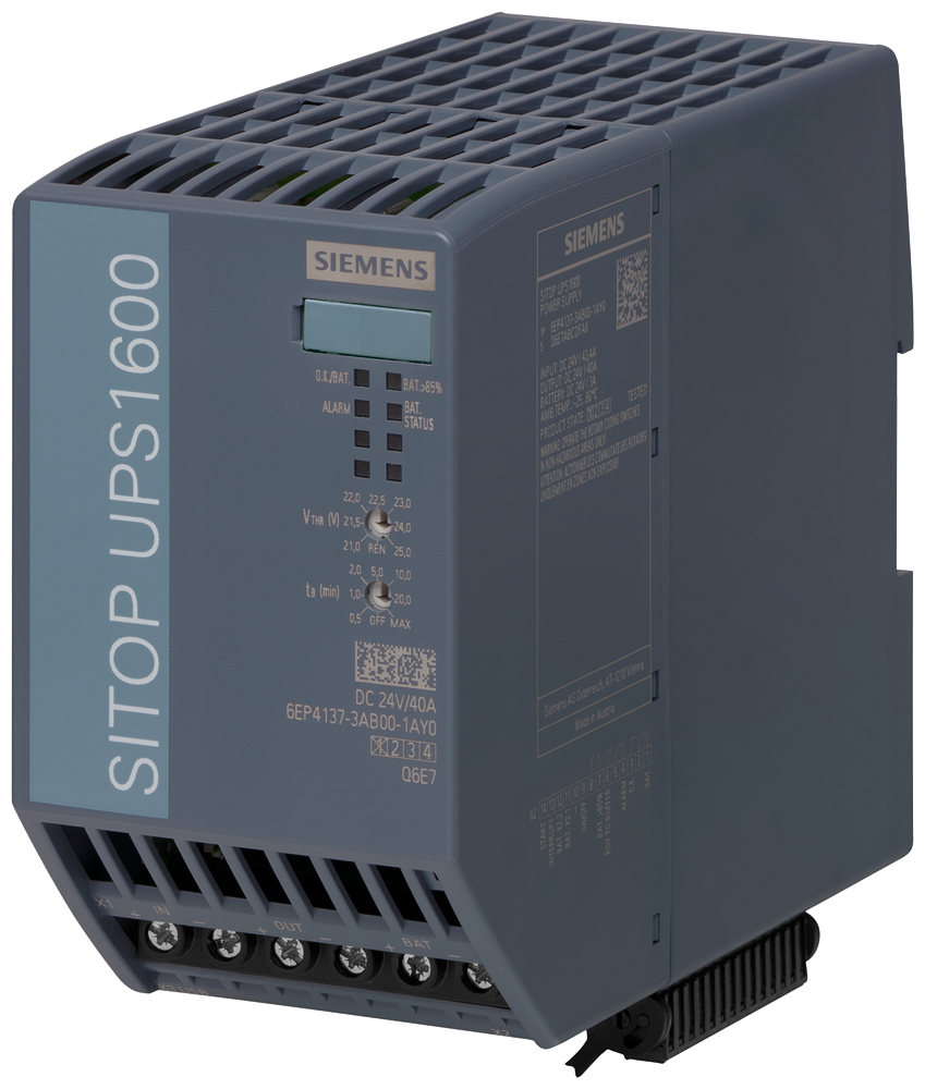 [Imagem SITOP UPS1600 24V/40 A, USB 6EP41373AB001AY0 SIEMENS]