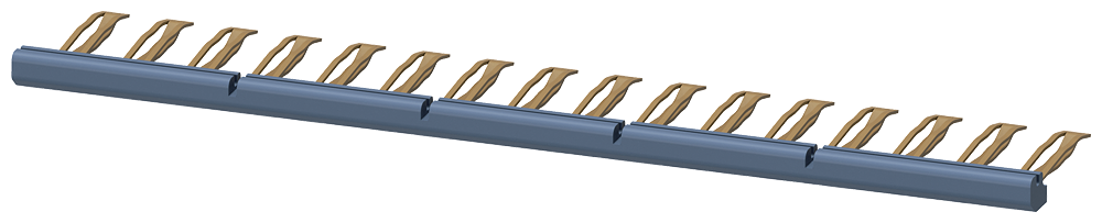 PENTE DE CONEXÃO PARA CONEXÃO MESMOS POTENCIAIS CORRENTE ADMISSÍVEL PARA ALI 3RQ49010D SIEMENS