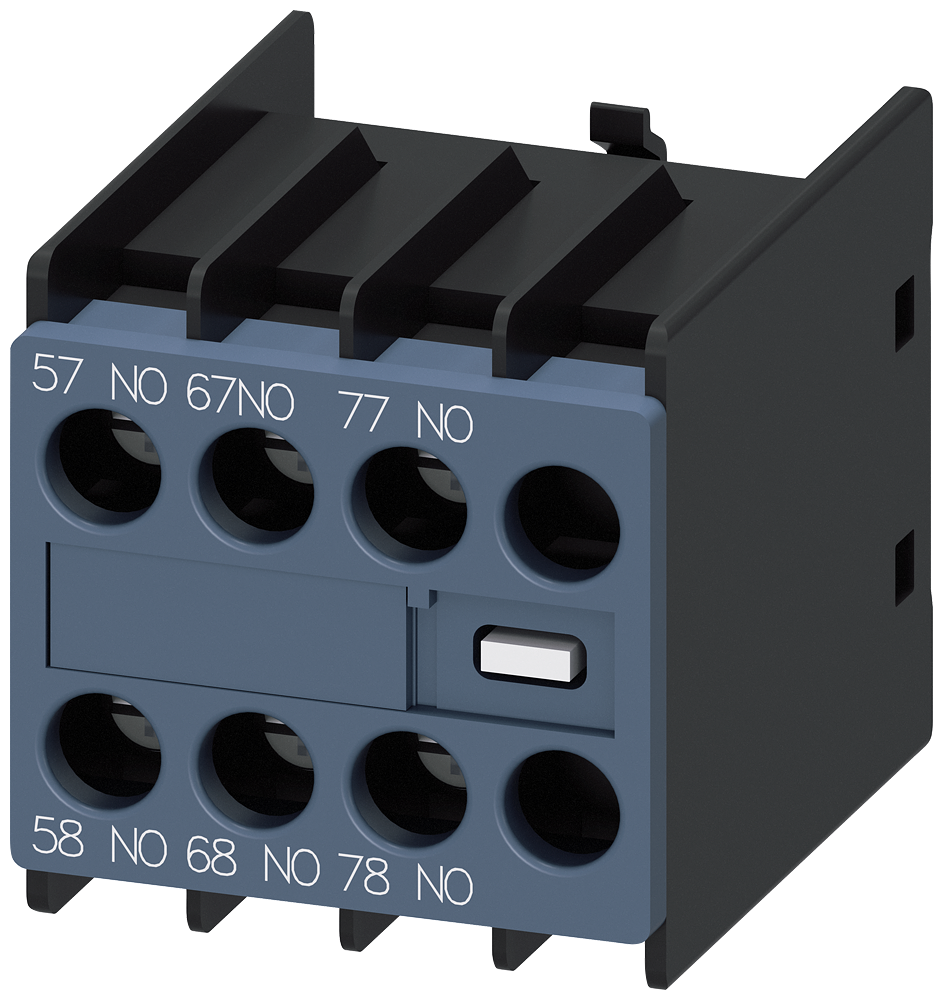 INTERRUPTOR AUXILIAR 30U LADO FRONTAL 3NA EM AVANÇO PARA 3RH2 E 3RT2 TERM 3RH29111FC30 SIEMENS
