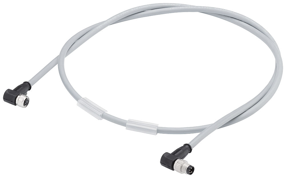 [Imagem CABO DE ALIMENTAÇÃO M8, AMBAS AS EXTREMIDADES MONTADAS COM CONECTOR M8 EM ÂNG 6ES71942LH031AB0 SIEMENS]