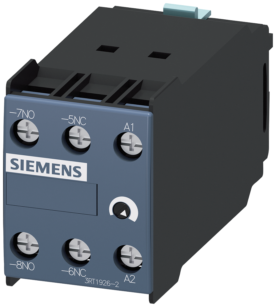 INTERRUPTOR AUXILIAR FAIXA DE TEMPO 0,05-1S AC/DC100-127V 3RT19262FK11 SIEMENS