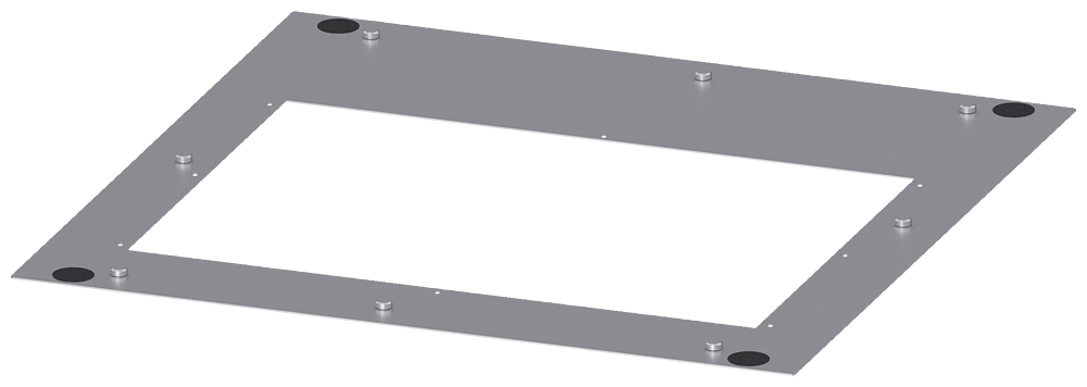 CHAPA DE COBERTURA PARA APLICAÇÃO DE ALUMÍNIO IP54 P: 600MM 8LK23066AC36 SIEMENS