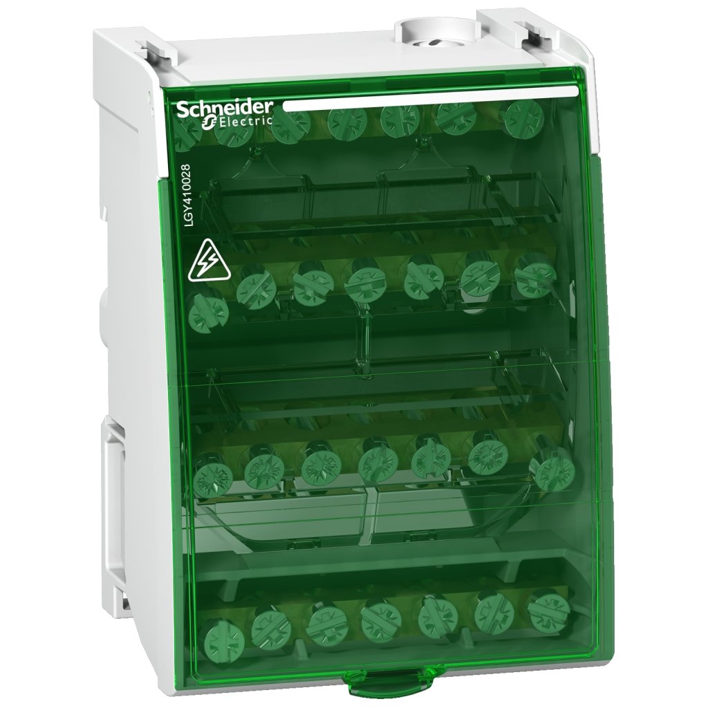 [Imagem DISTRIBUIDOR LINERGY TETRAPOLAR 100A 4X7 TERMINAIS LGY410028 SCHNEIDER]