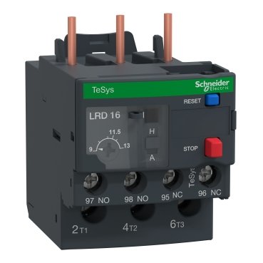 [Imagem do produto RELE TERMICO TESYS D CLASSE 10 913A 1NA+1NF LRD16 SCHNEIDER]