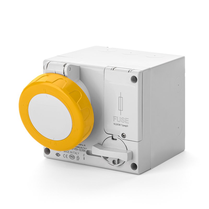 [Imagem do produto TOMADA DE EMBUTIR INTERTRAVAMENTO 16A 3P+N+T 4H IP66/IP67 506.1679 SCAME]