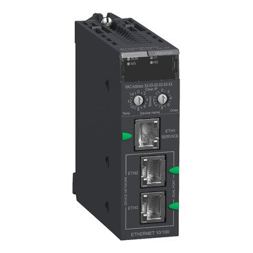 [Imagem do produto MÓDULO X80 - ETHERNET REMOTE I/O DROP PE BMXCRA31210C SCHNEIDER]